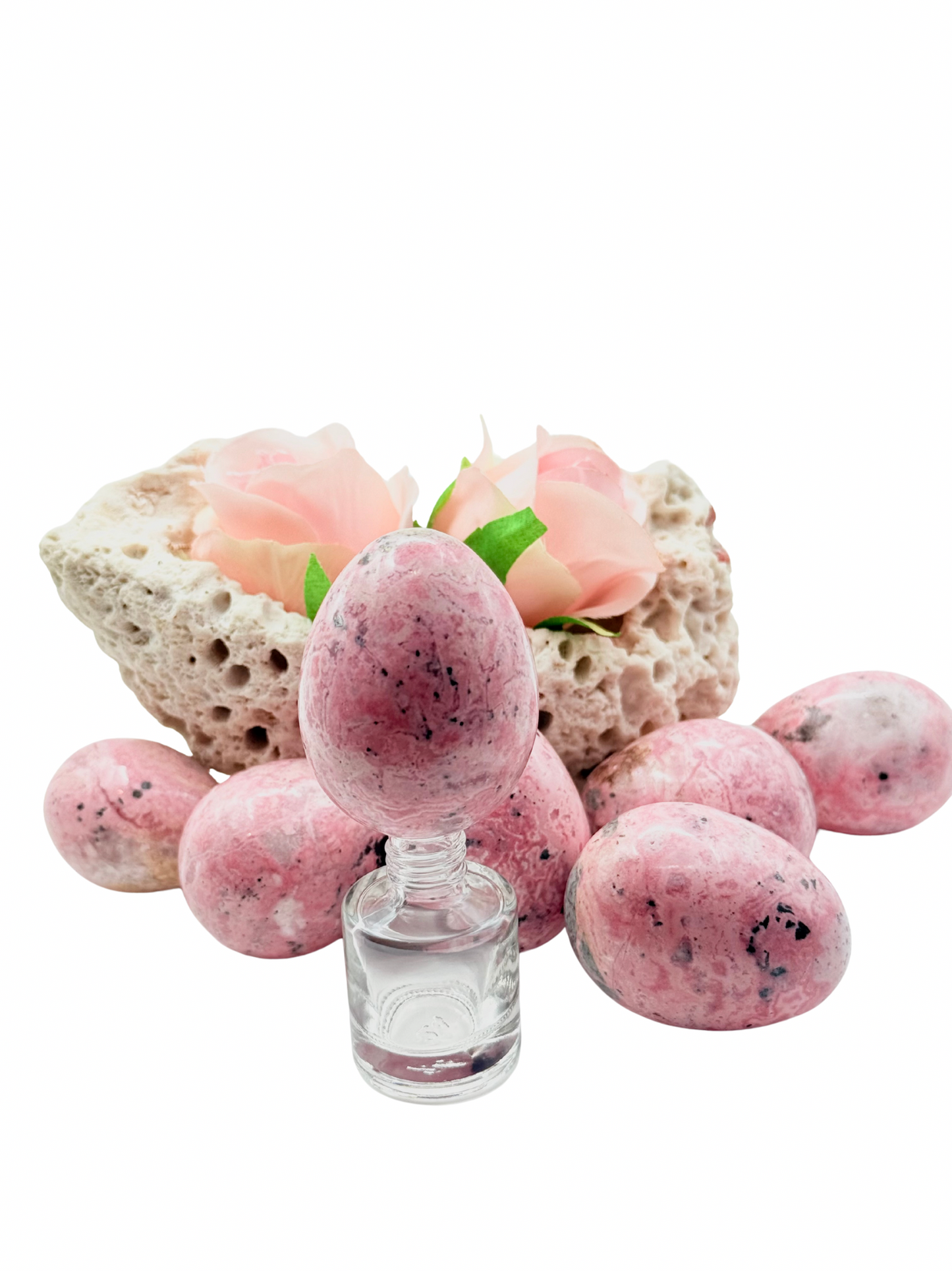 Rhodonite Yoni Egg – Healing Crystal Egg for Self-Love, Emotional Balance & Feminine Wellness