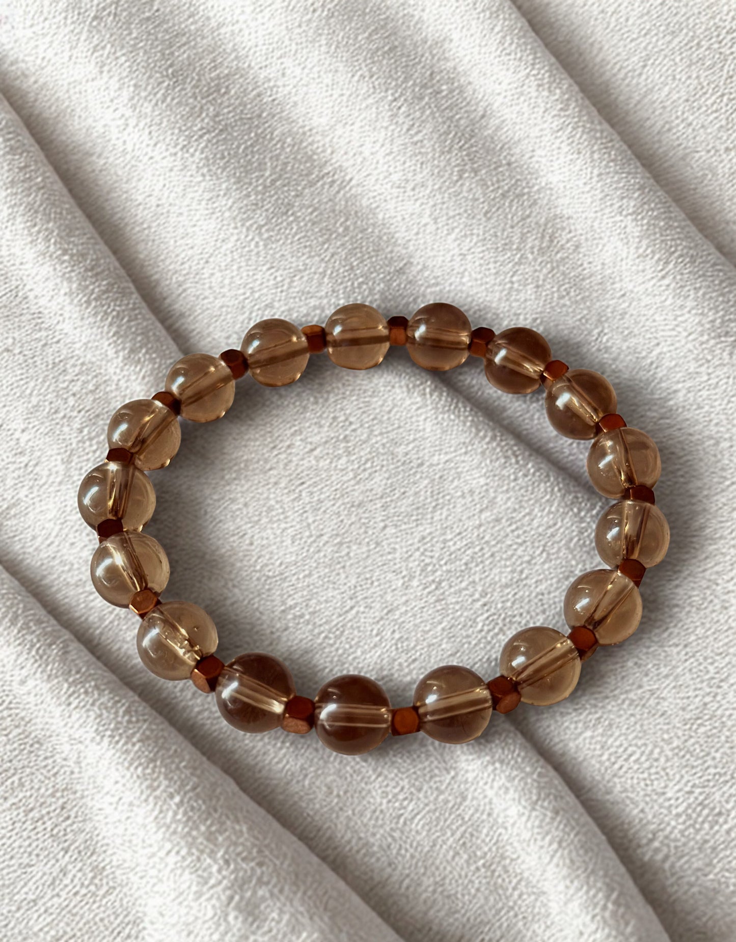 Smoky Quartz & Hematite Bracelet