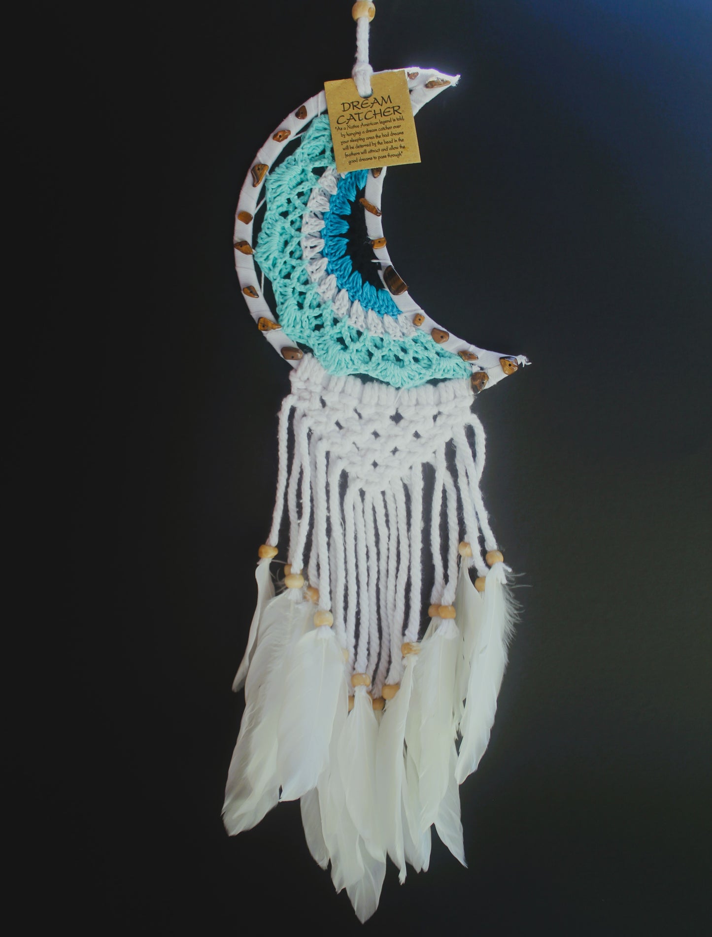 Aqua Moon Dreamcatcher