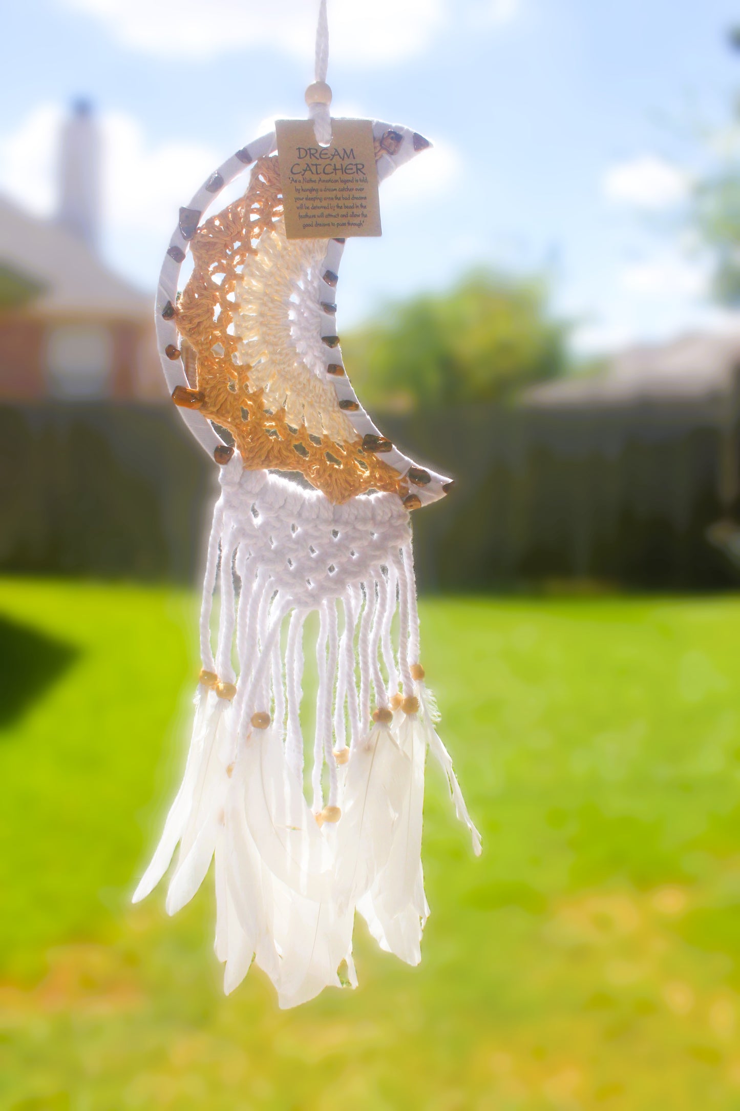 Native Dreamcatcher with Tiger's Eye