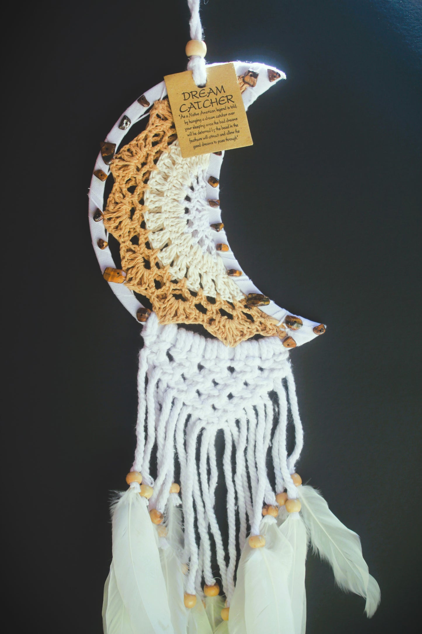 Native Dreamcatcher with Tiger's Eye