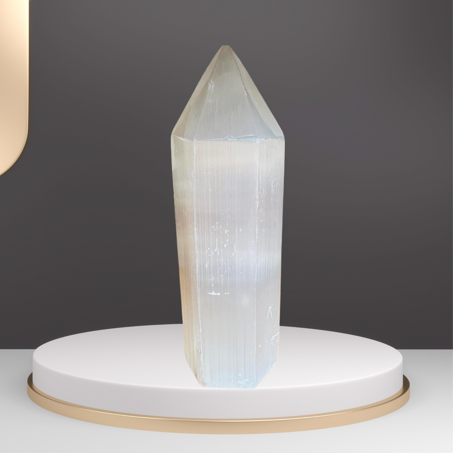 Selenit-Obelisk