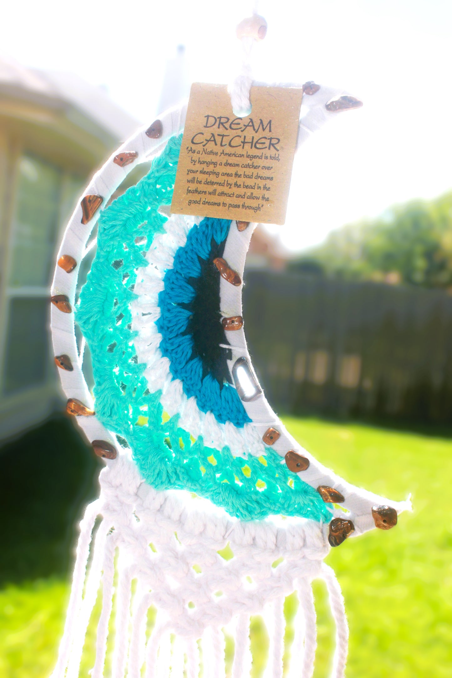 Aqua Moon Dreamcatcher