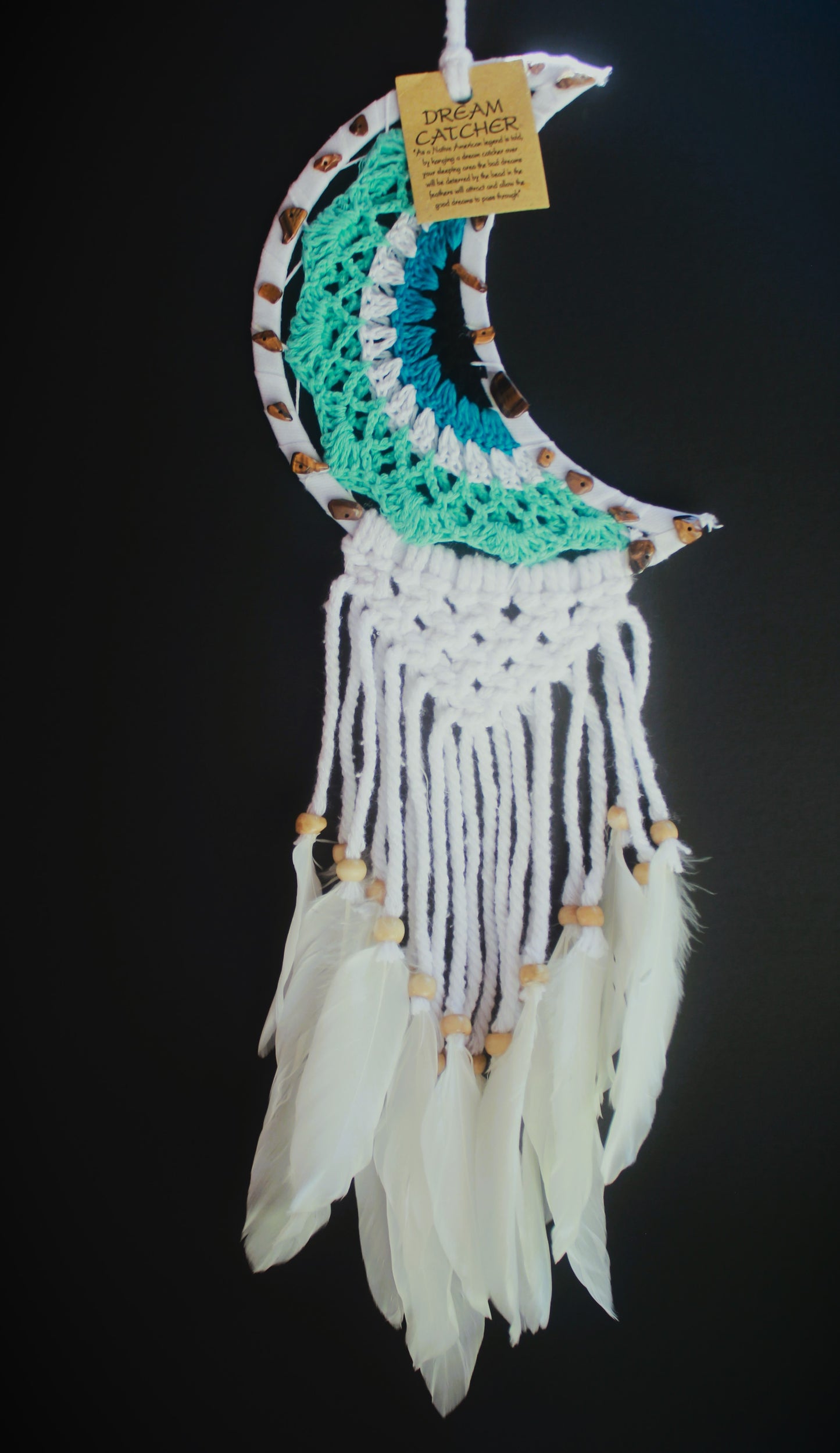Aqua Moon Dreamcatcher