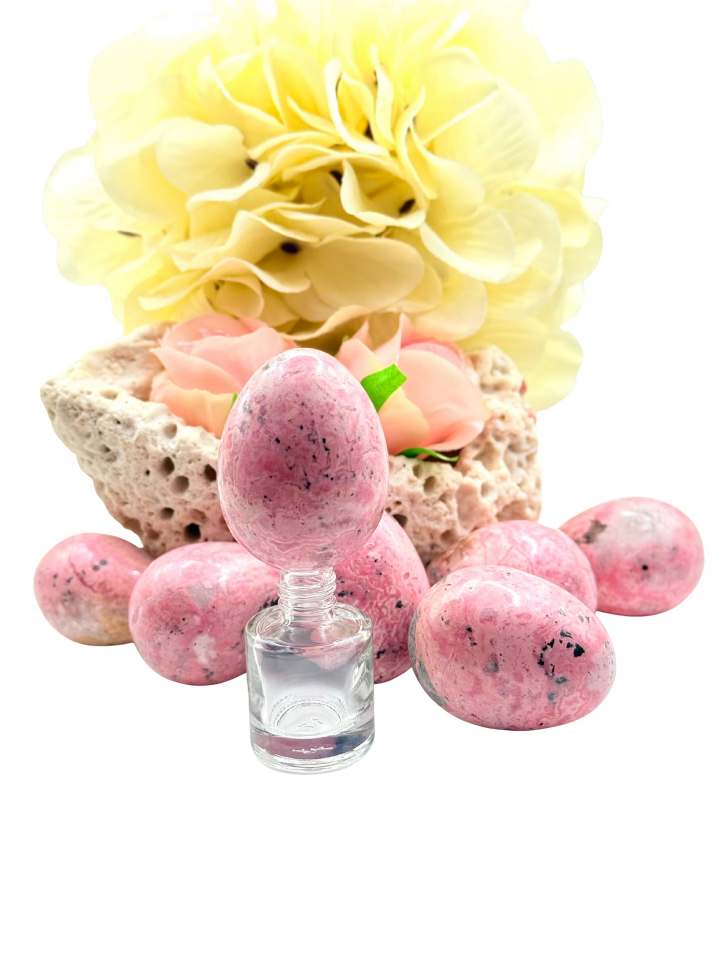 Rhodonite Yoni Egg – Healing Crystal Egg for Self-Love, Emotional Balance & Feminine Wellness