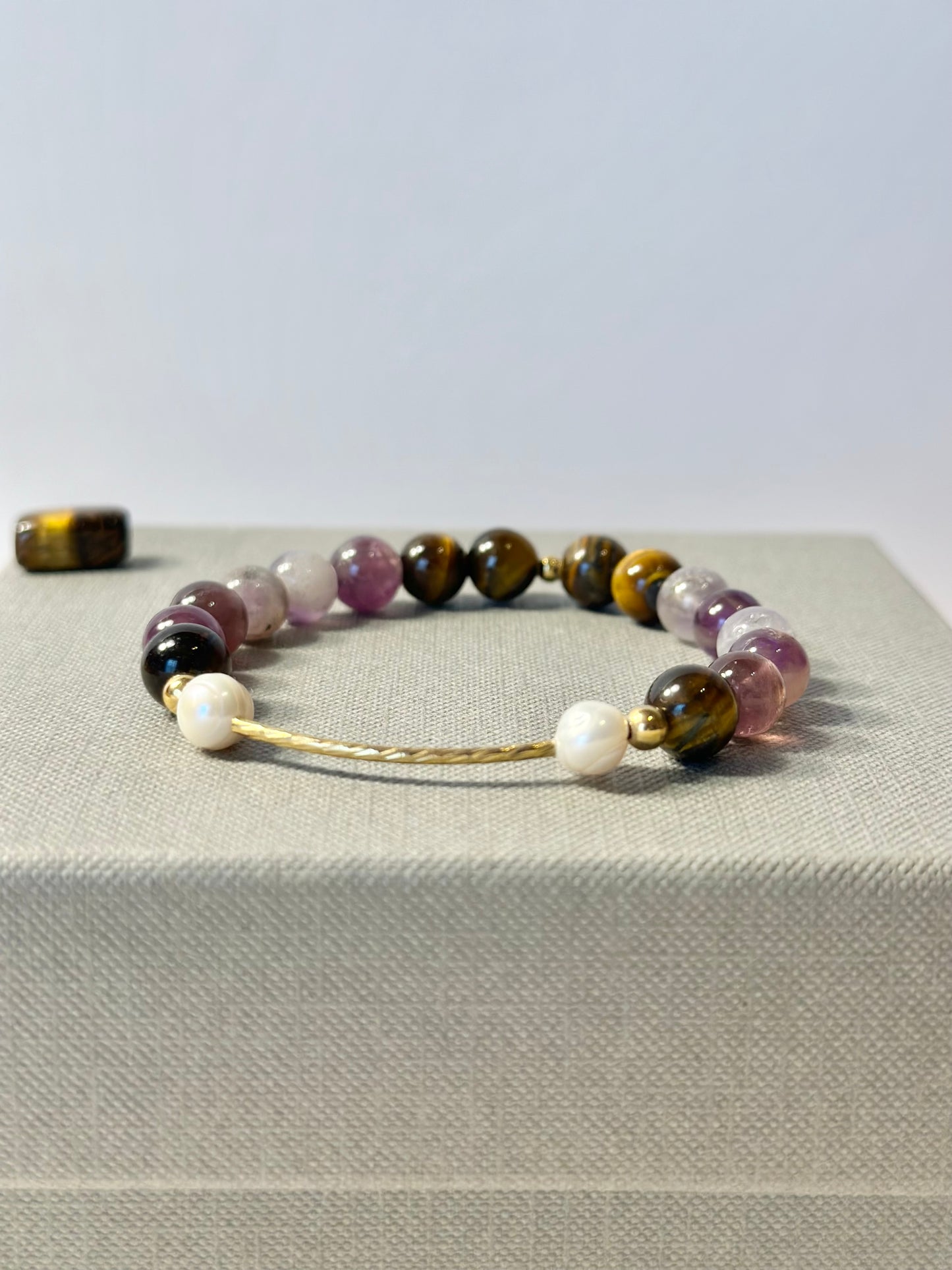 Perlen Amethyst Tigerauge