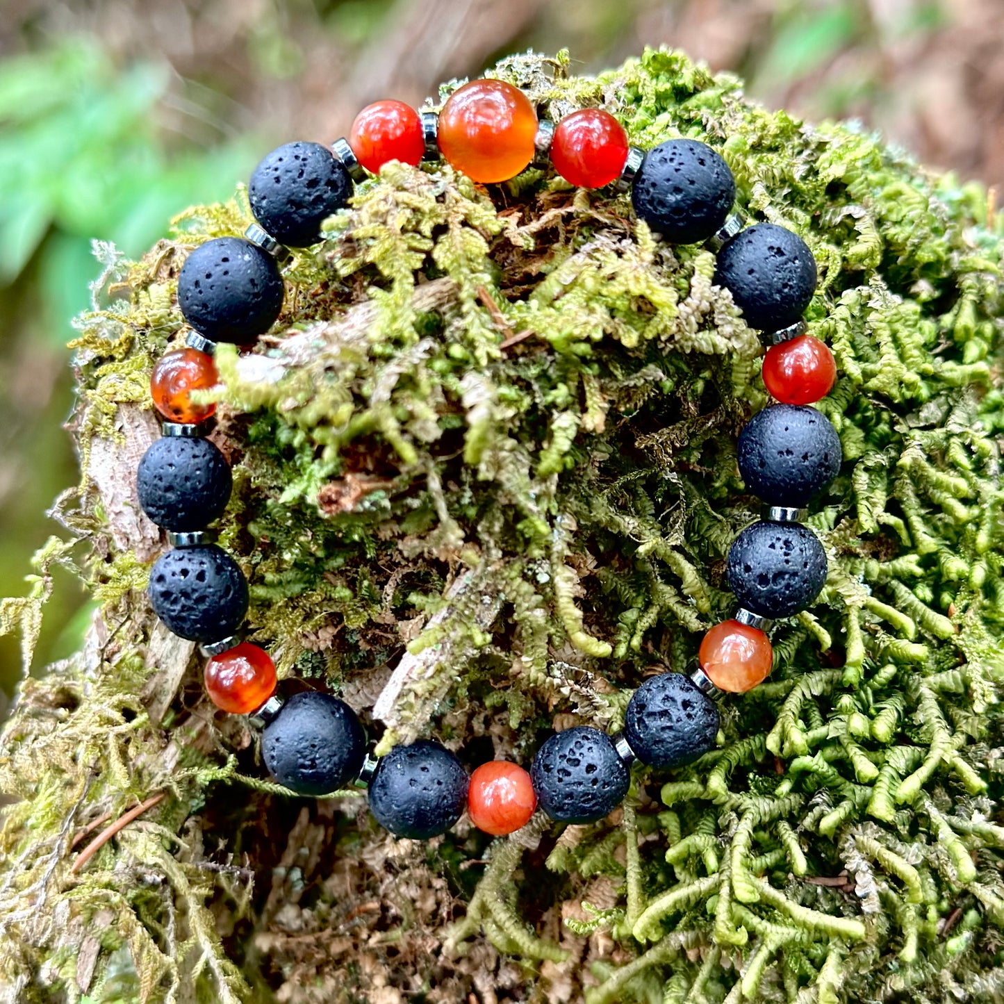 Karneol Lava Armband
