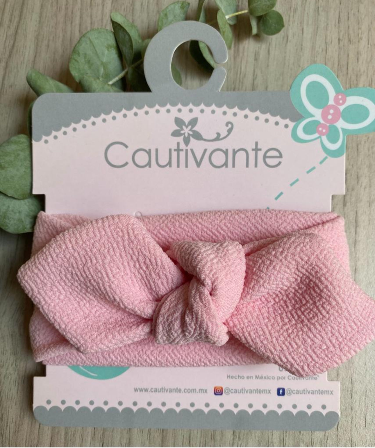 Ballett-Stirnband mit Knoten und Schleife in Rosa