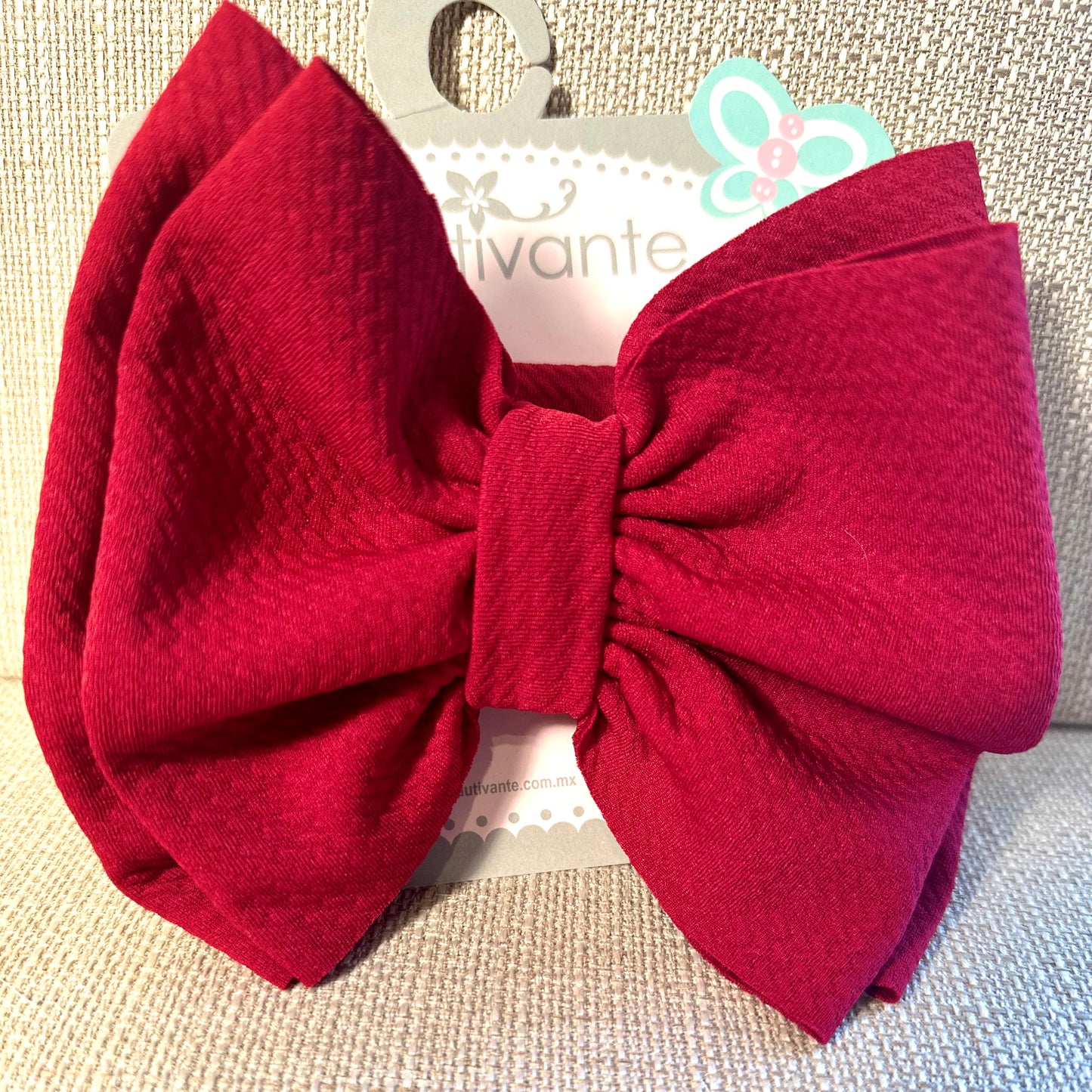 Basic Colors – Stirnband mit großer Schleife