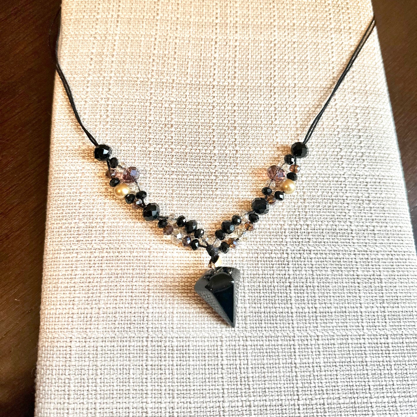 Onyx Pfeil Halskette