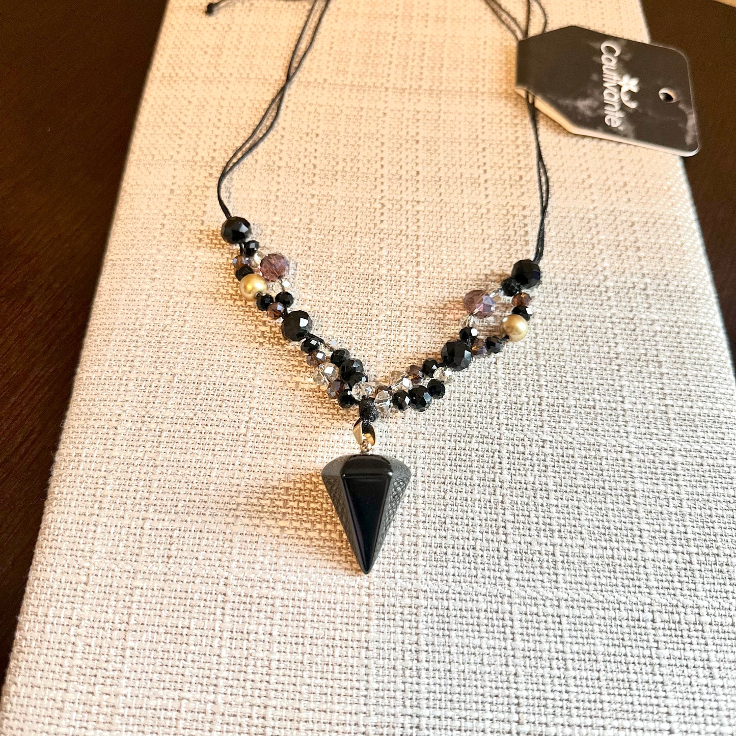Onyx Pfeil Halskette