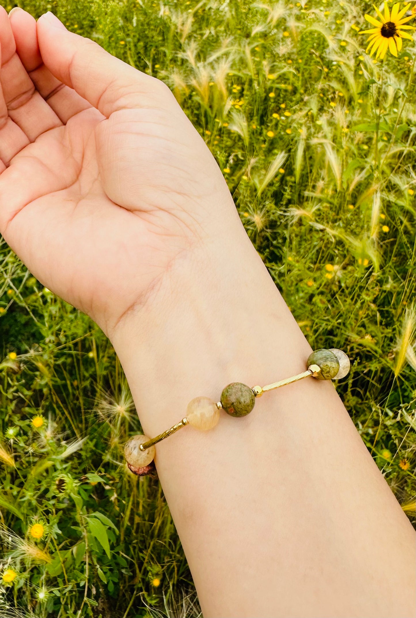 Unakit Citrin Armband