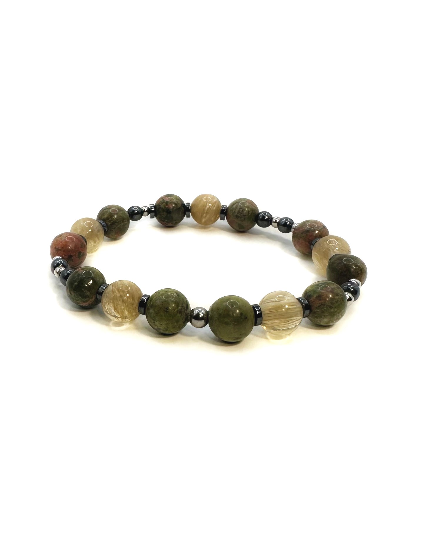 Citrin & Unakit Armband