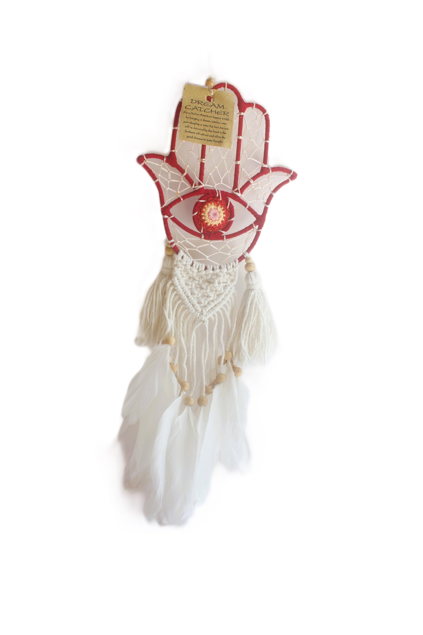 Red Hamsa Dreamcatcher