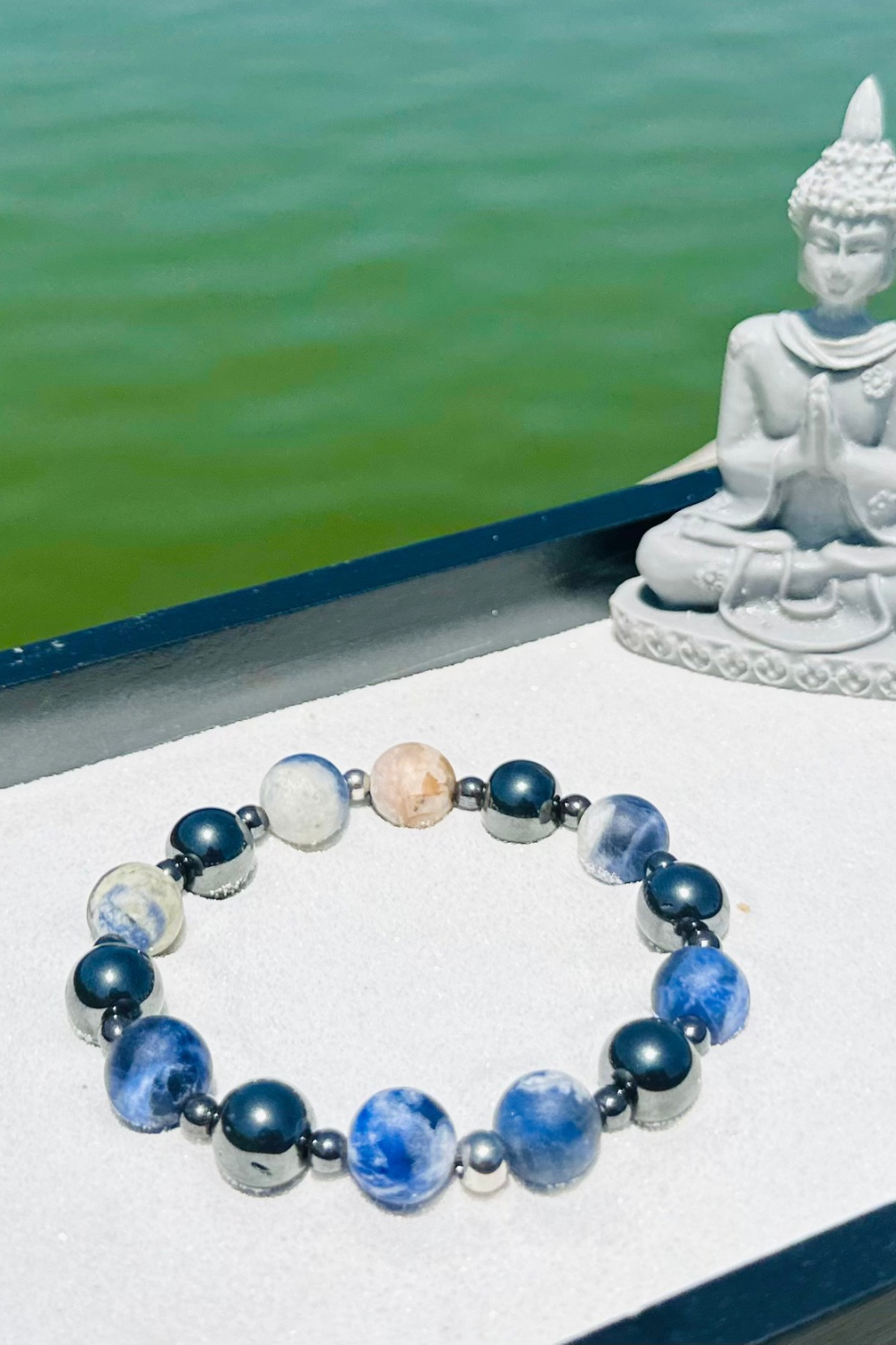 Soldalite-Hämatit-Armband