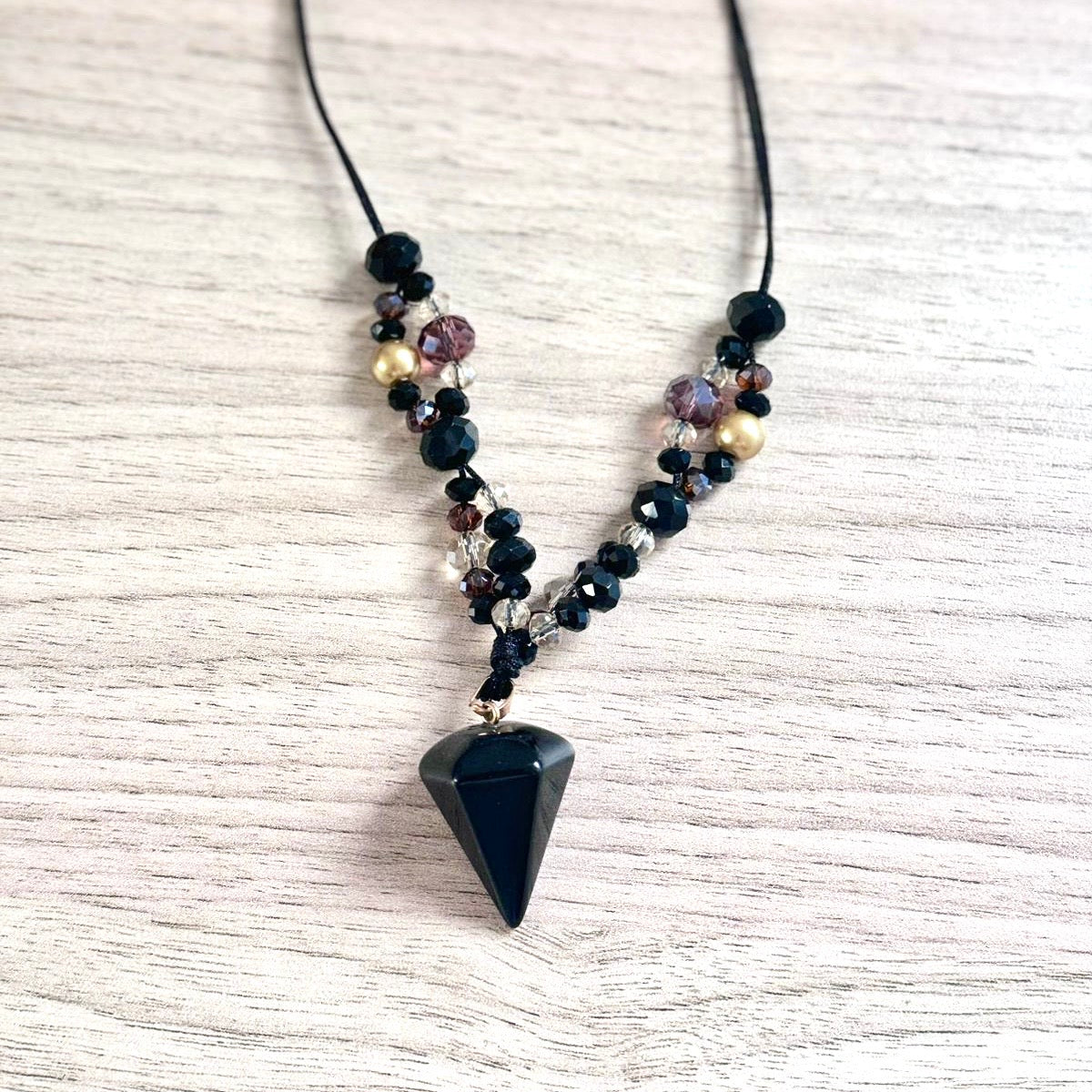 Onyx Pfeil Halskette