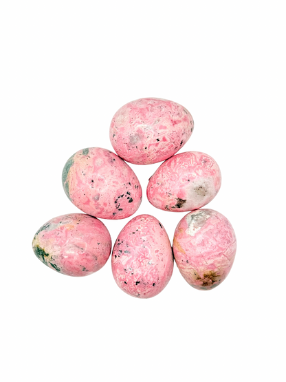 Rhodonite Yoni Egg – Healing Crystal Egg for Self-Love, Emotional Balance & Feminine Wellness