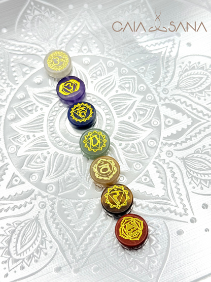 7 Chakra Healing Crystals Set – Natural Stones for Meditation, Reiki & Energy Balance
