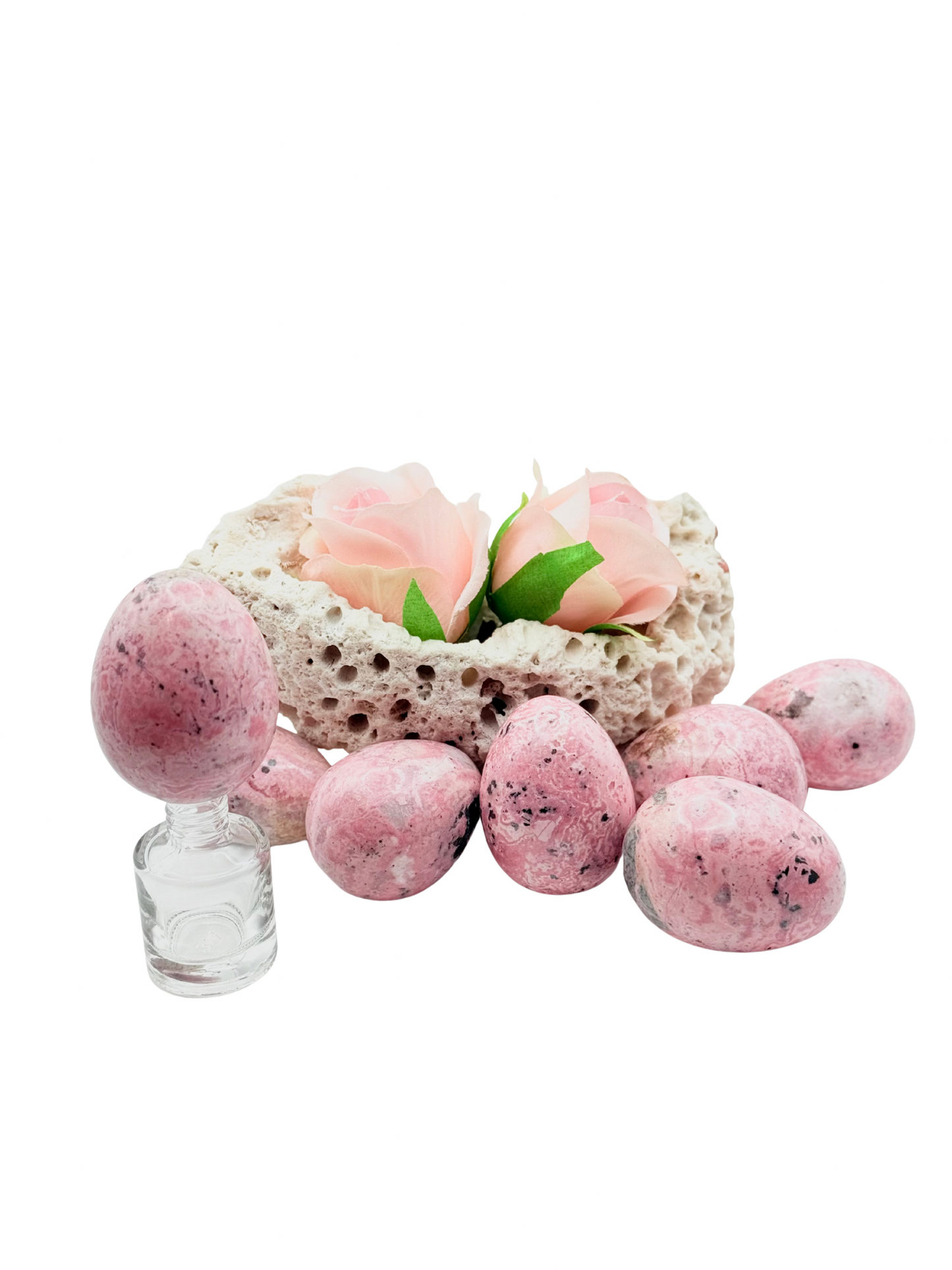 Rhodonite Yoni Egg – Healing Crystal Egg for Self-Love, Emotional Balance & Feminine Wellness