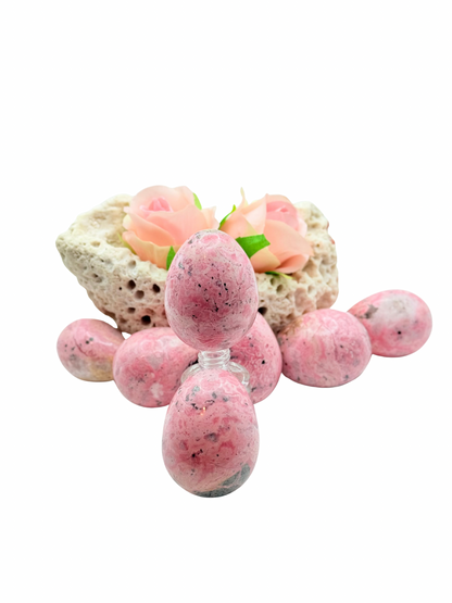 Rhodonite Yoni Egg – Healing Crystal Egg for Self-Love, Emotional Balance & Feminine Wellness