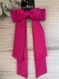 Fuchsia Long Tail Double Bow