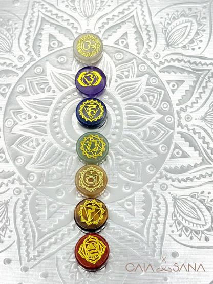 7 Chakra Healing Crystals Set – Natural Stones for Meditation, Reiki & Energy Balance