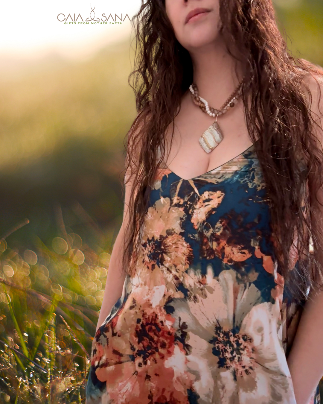 Earth Connection Lace Agata Necklace