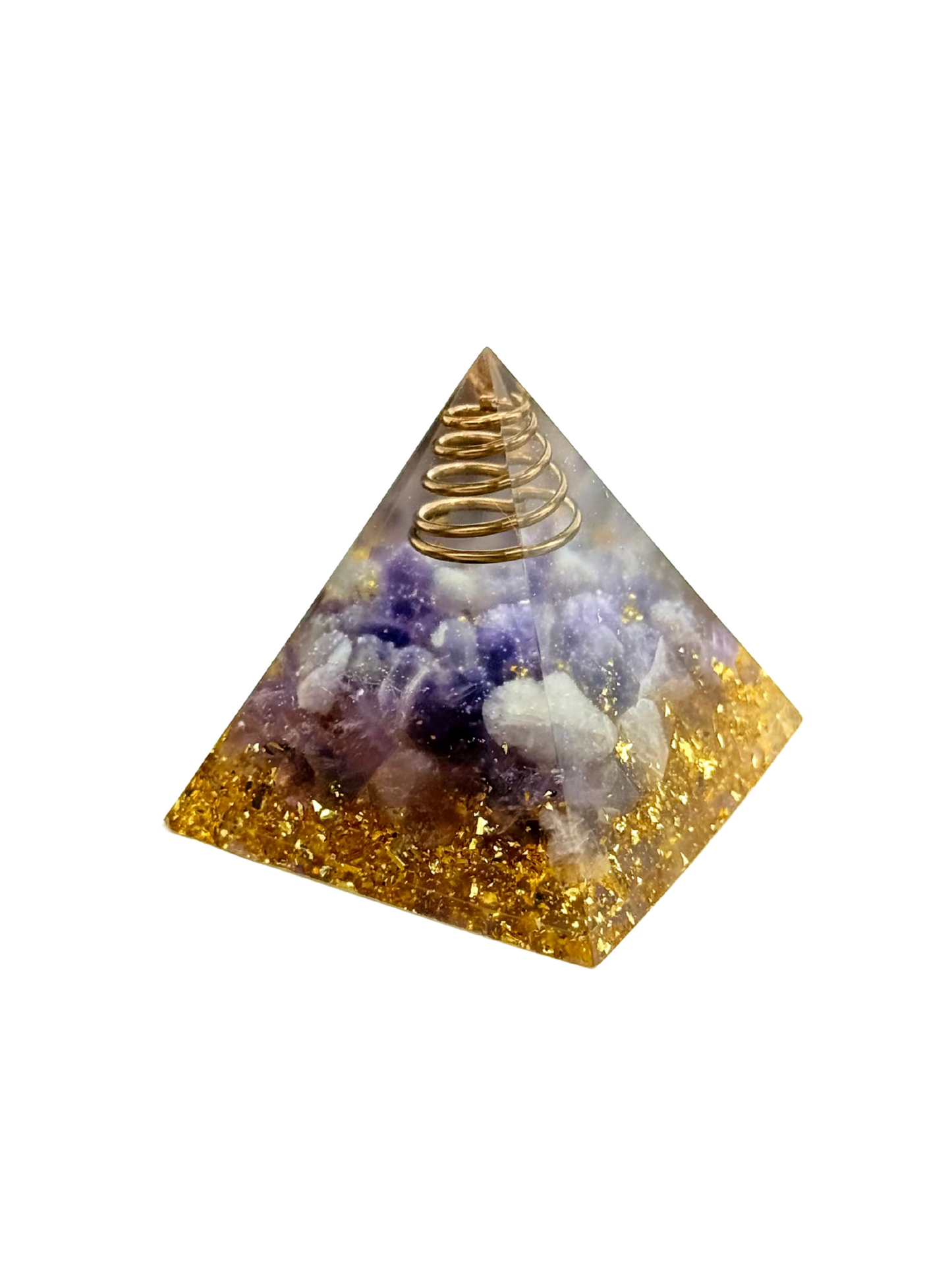 Amethyst Hexagonal Orgonite Pyramid