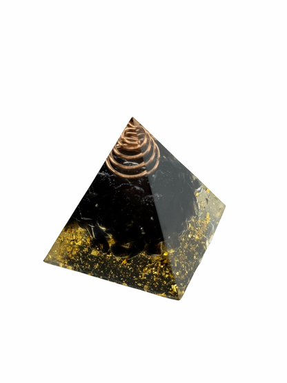 Obsidian Orgonite Pyramid