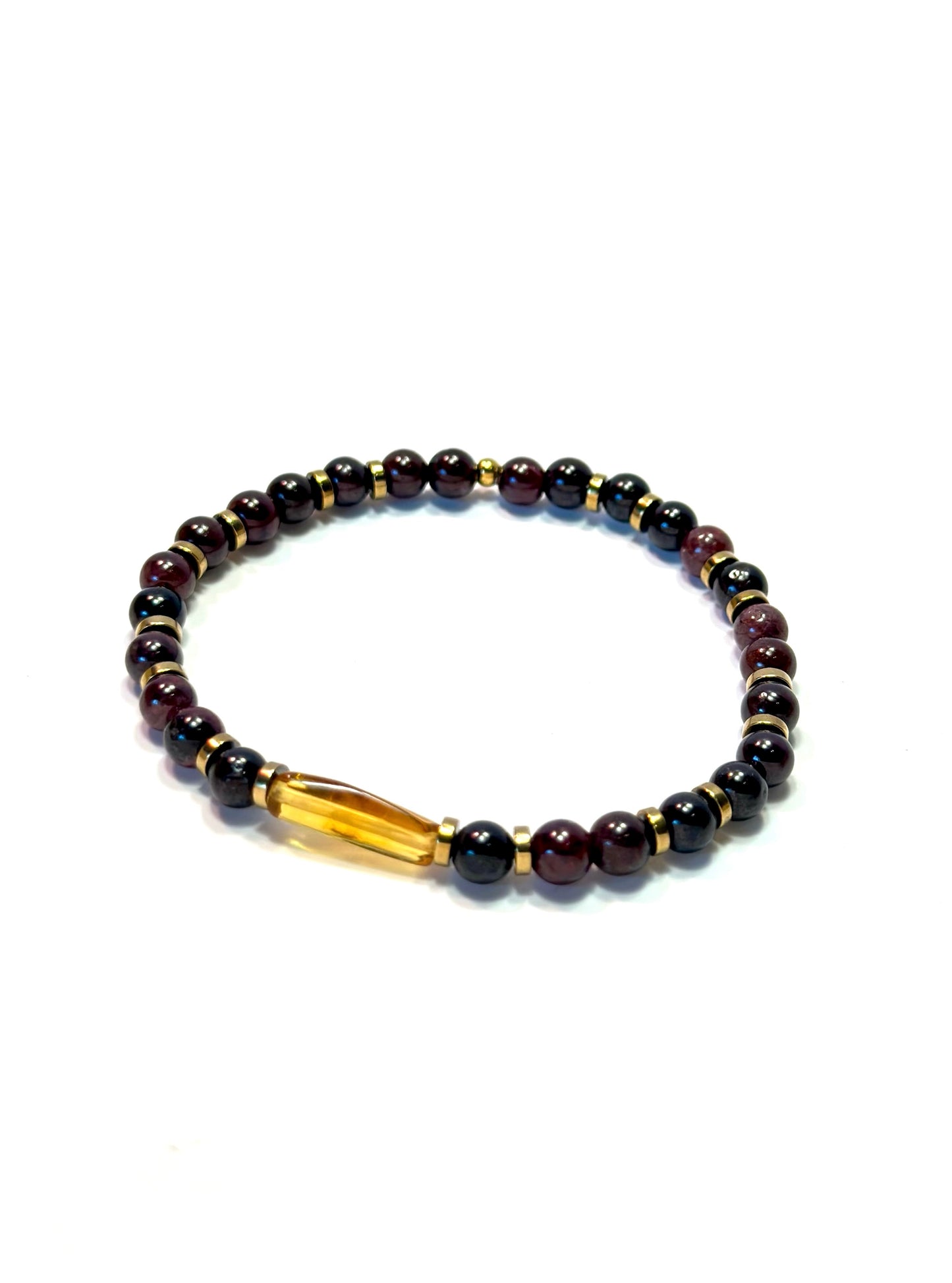 Amber & Garnet Bracelet