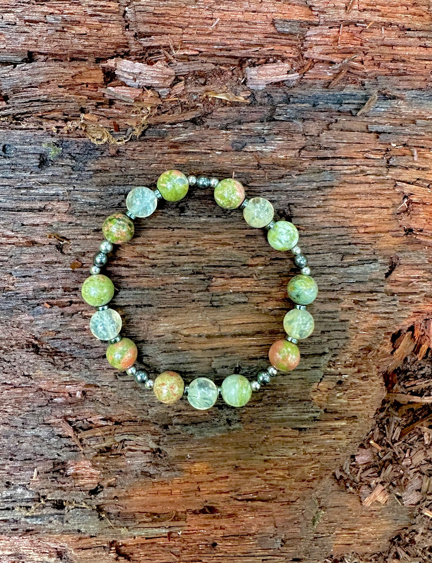 Citrine & Unakite Bracelet