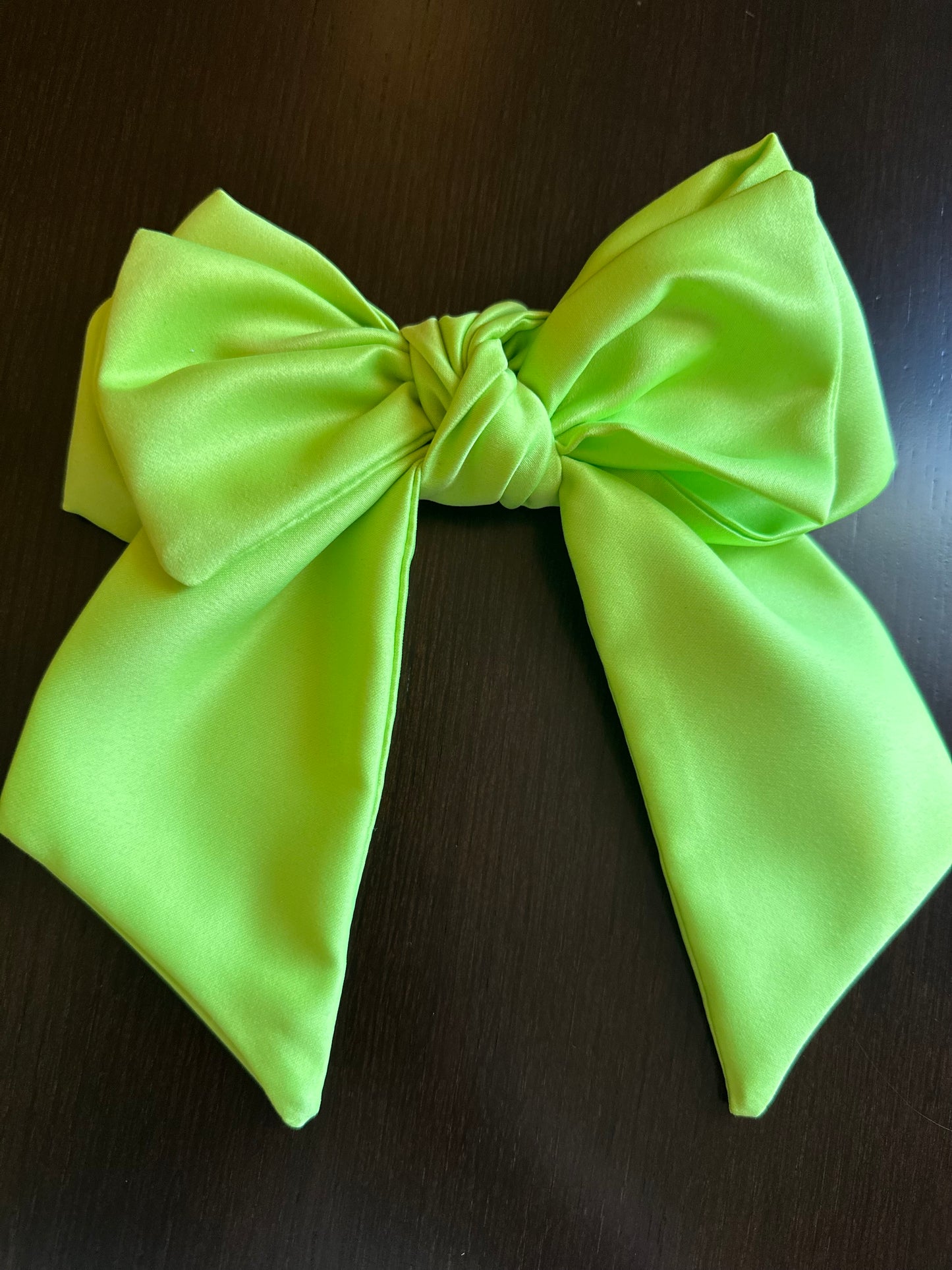 Lemon Satin Bow