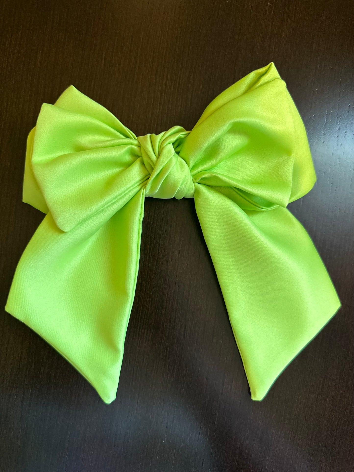 Lemon Satin Bow