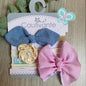 Boho bow Headband 3 pack