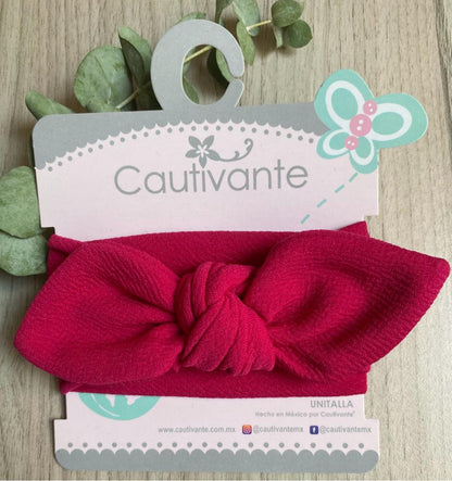 Magenta Baby Bow Headband