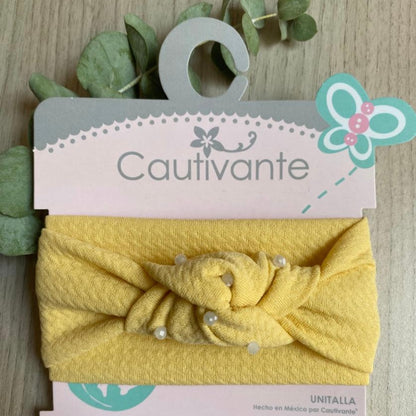 Yellow Knot Bow Headband