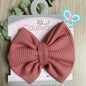 Dusty Rose Bow Headband