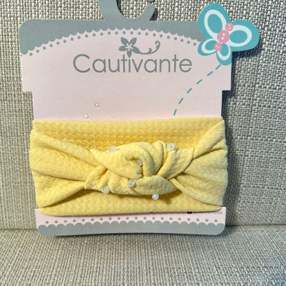 Yellow Knot Bow Headband