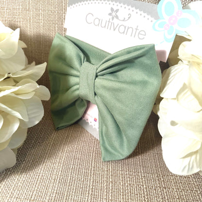 Light Olive Bow Headband