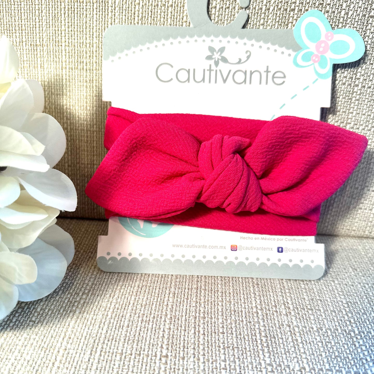 Magenta Baby Bow Headband