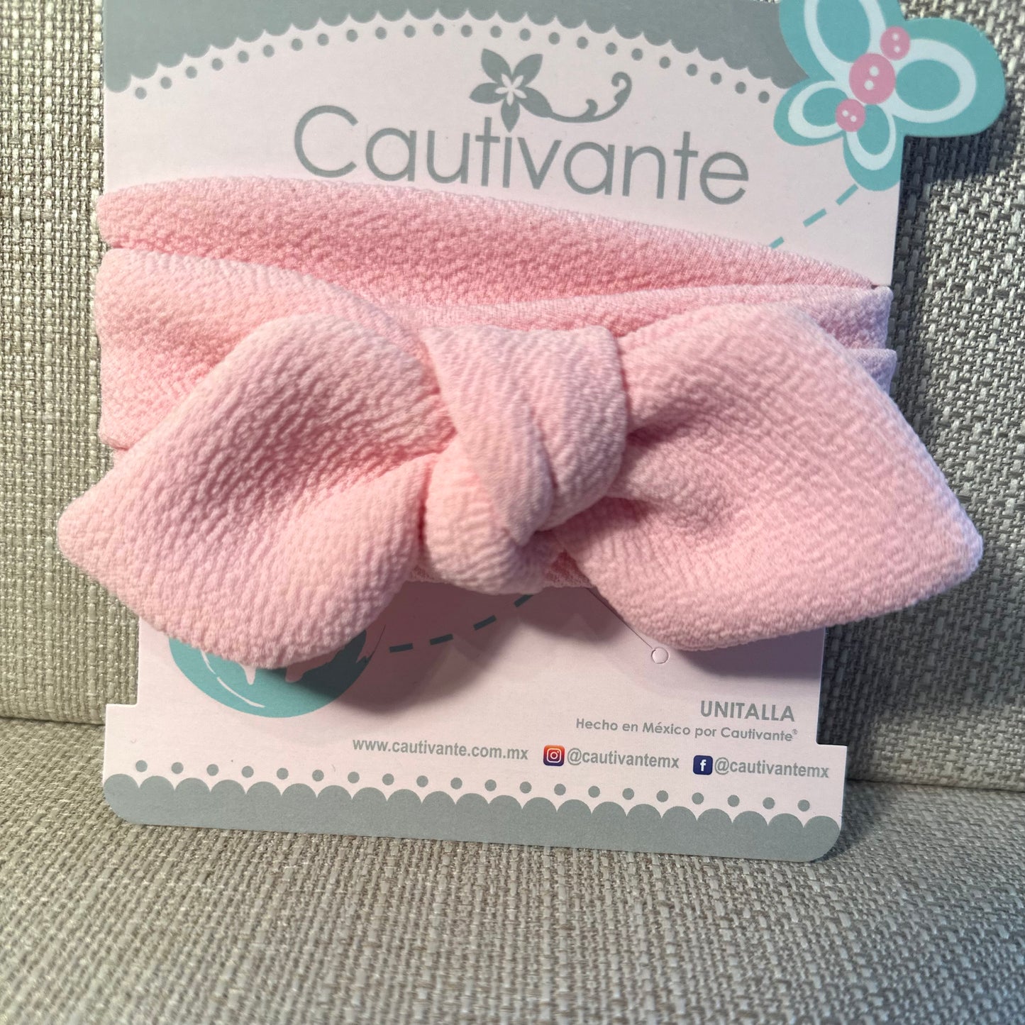 Ballet Pink Knot Bow Headband