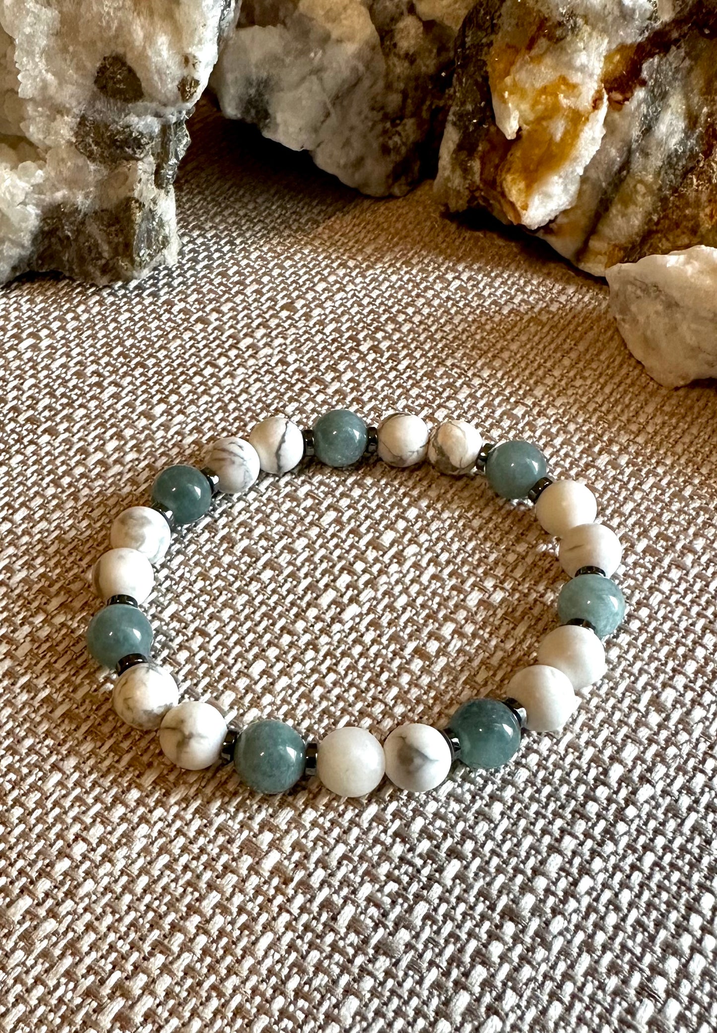 Howlite & Jade Persa bracelet