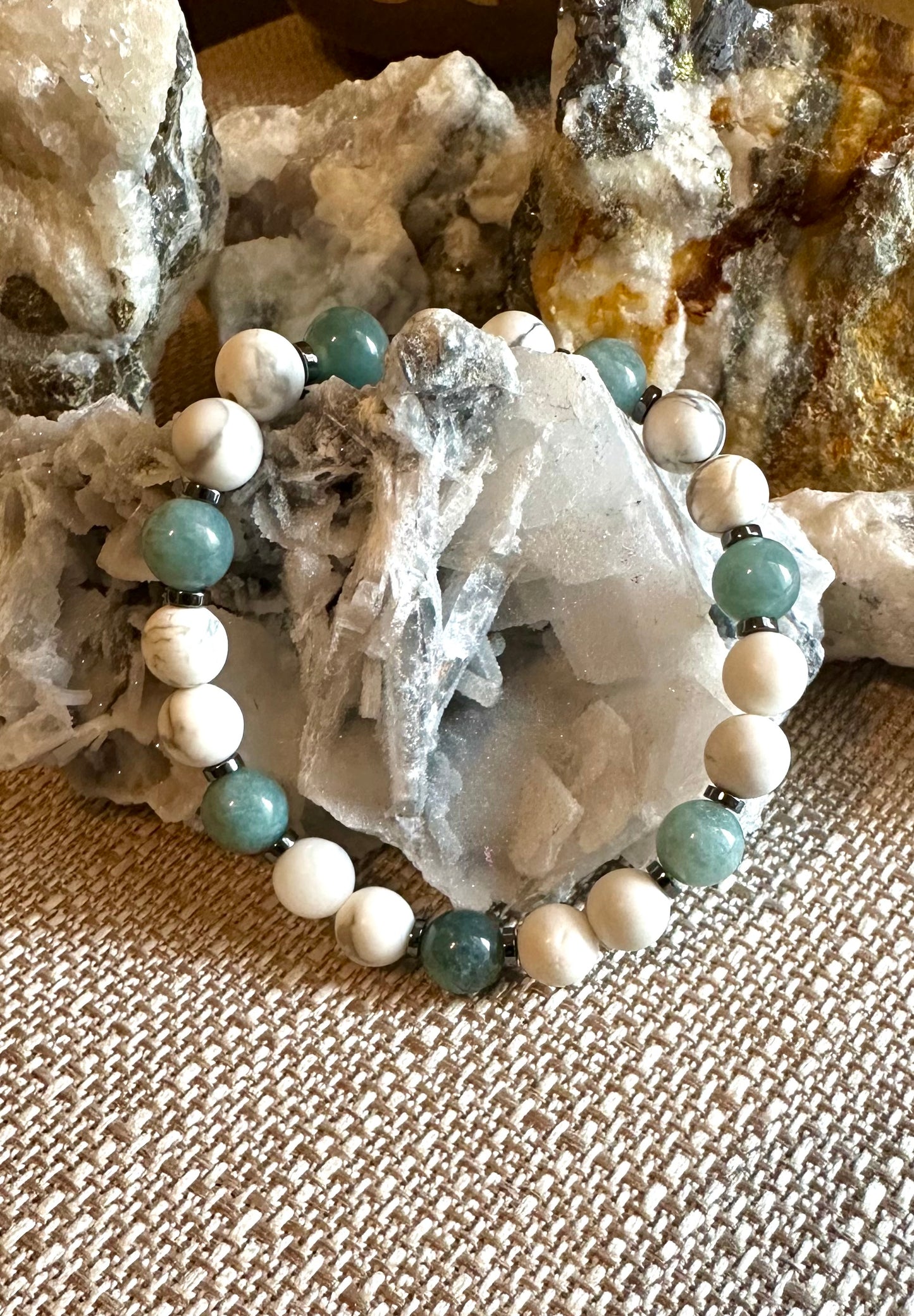 Howlite & Jade Persa bracelet