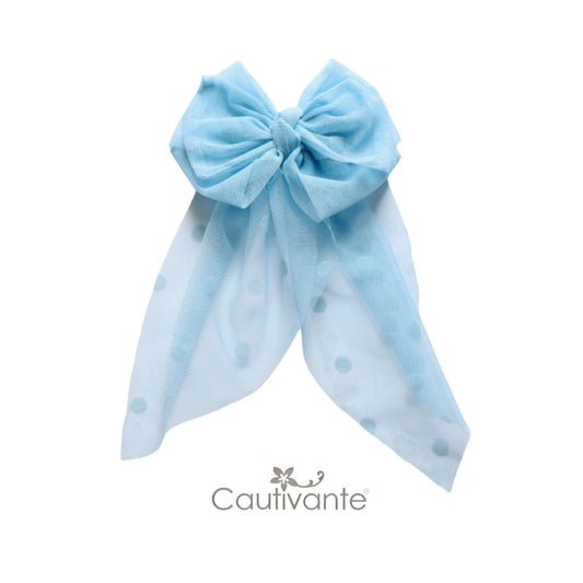 Light Blue Elegance Veil Bow