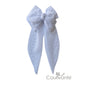 White Elegance Long Tail Veil Bow