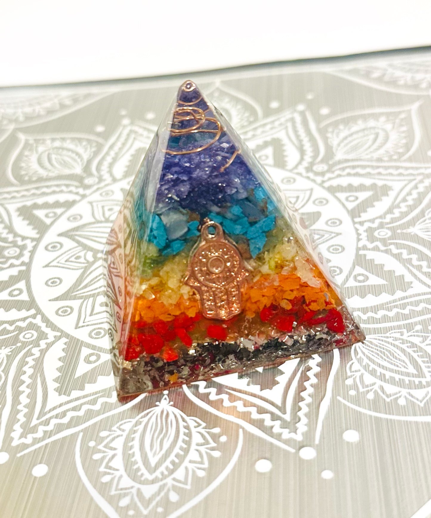 Orgonite Pyramids Sevent Chakras