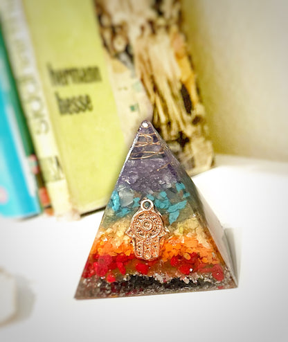 Orgonite Pyramids Sevent Chakras