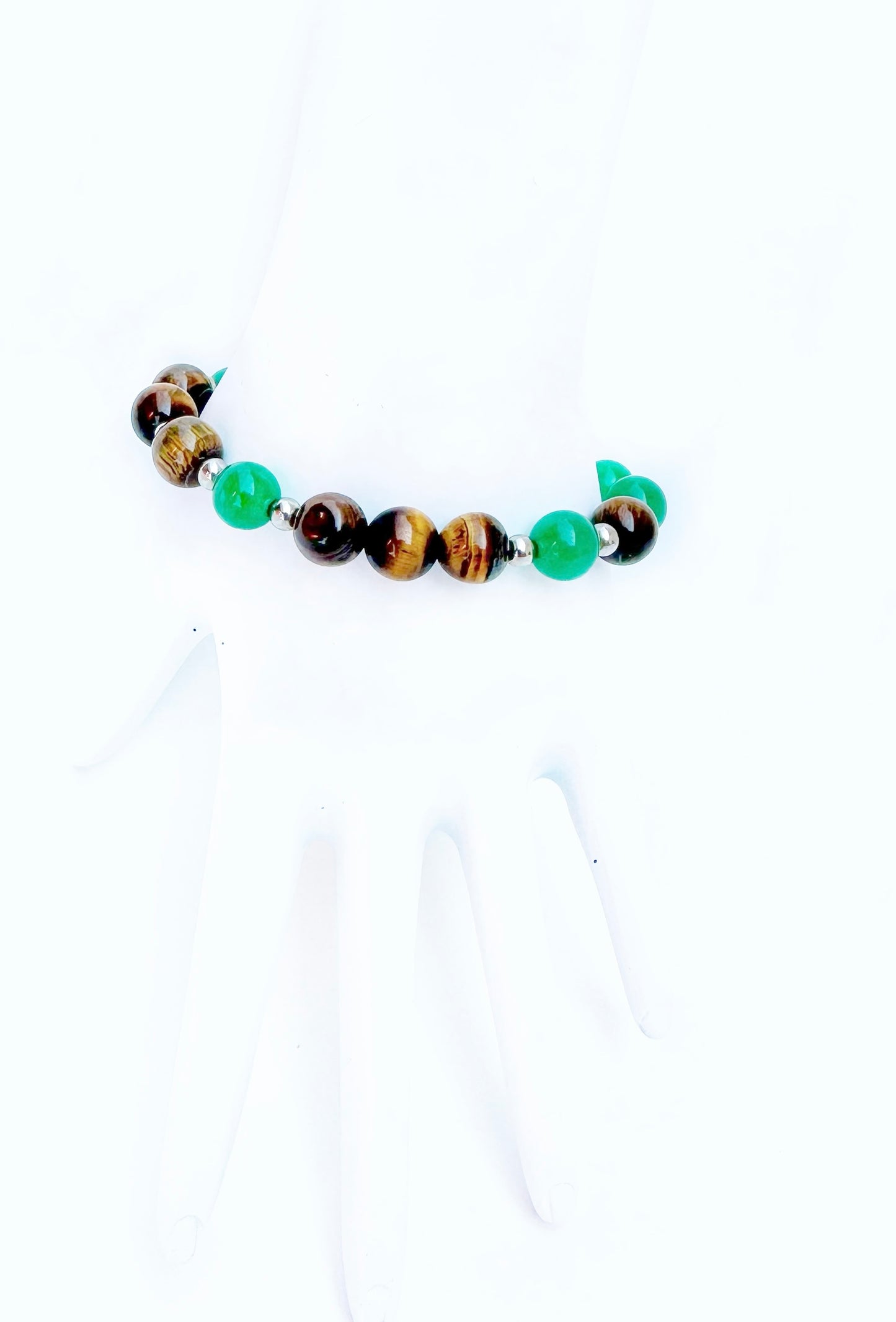 Green Aventurine and Tiger’s Eye Bracelet