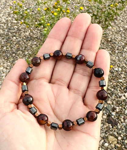 Red Tiger’s Eye & Hematite