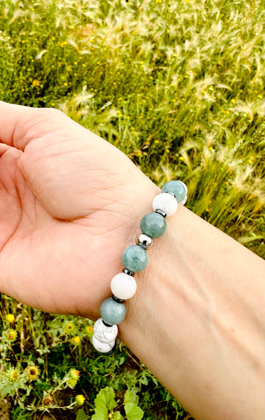 Howlite & Jade Persa bracelet